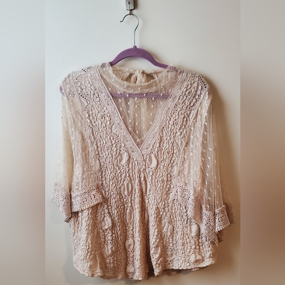 Free People Lace Top